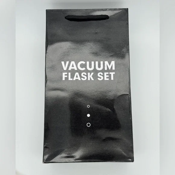 Pink Stainless Steel Vacuum Bottle Set with Cups - Picture 2 of 2